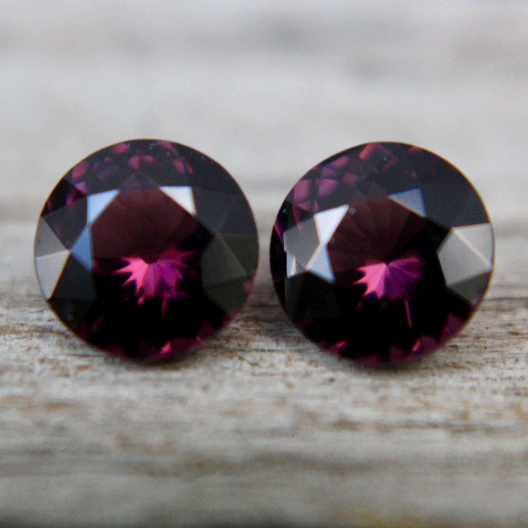 Natural Pinkish Purple Spinel Pair Sapphire Pal Australia