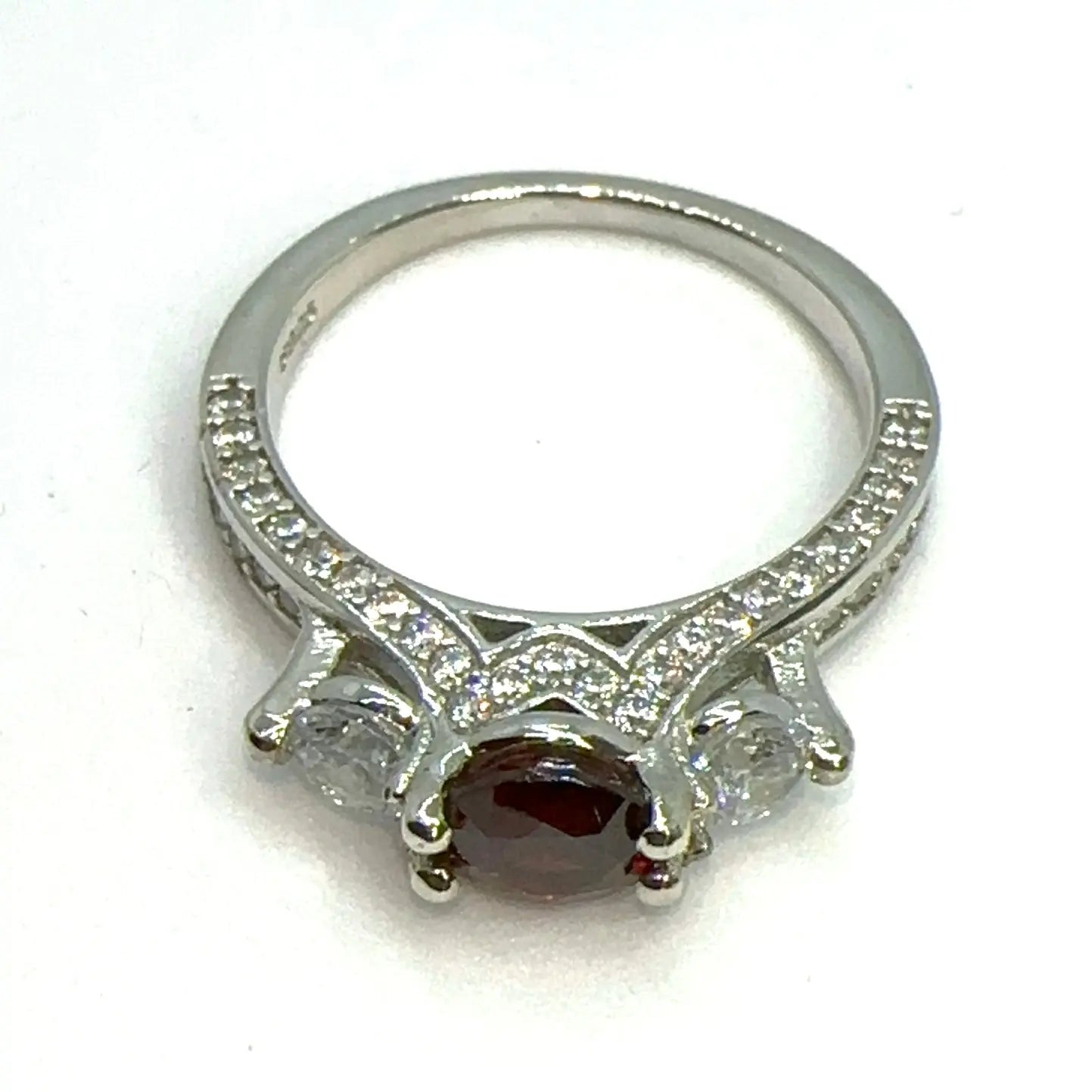 Natural Garnet Ring gems-756e