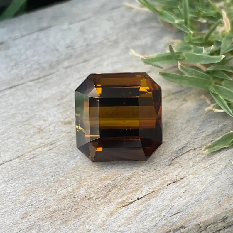 Natural Golden Brown Tourmaline gems-756e