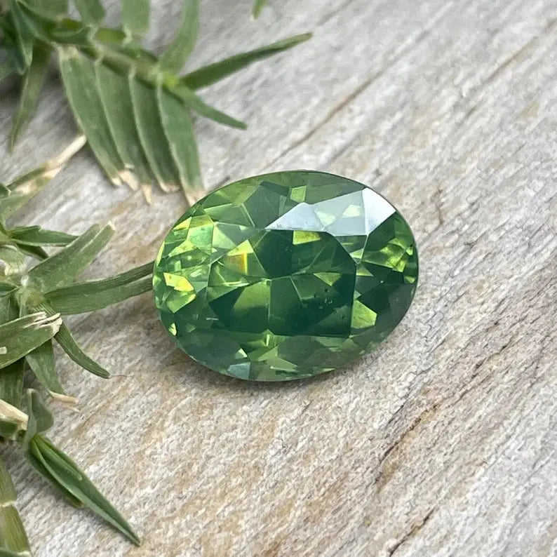 Natural Green Zircon gems-756e