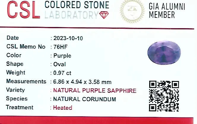 Natural Purple Sapphire Sapphirepal