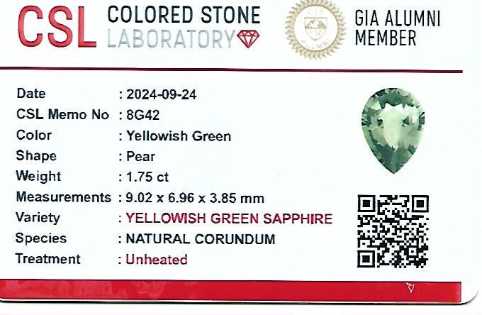 Natural Parti Green Sapphire